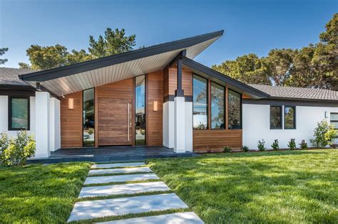 one story ranch houses with metal roofs|modern ranch style homes.